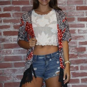 🤩SOLD🤩 Mink PInk Printed Kimono